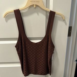 Abercrombie brown knit tank